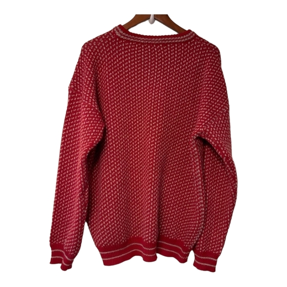 Wool Overs 100% British Wool Knit Pullover Sweater XL - Picture 2 of 8